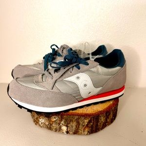Saucony Jazz Original Sneaker grey/blue/red